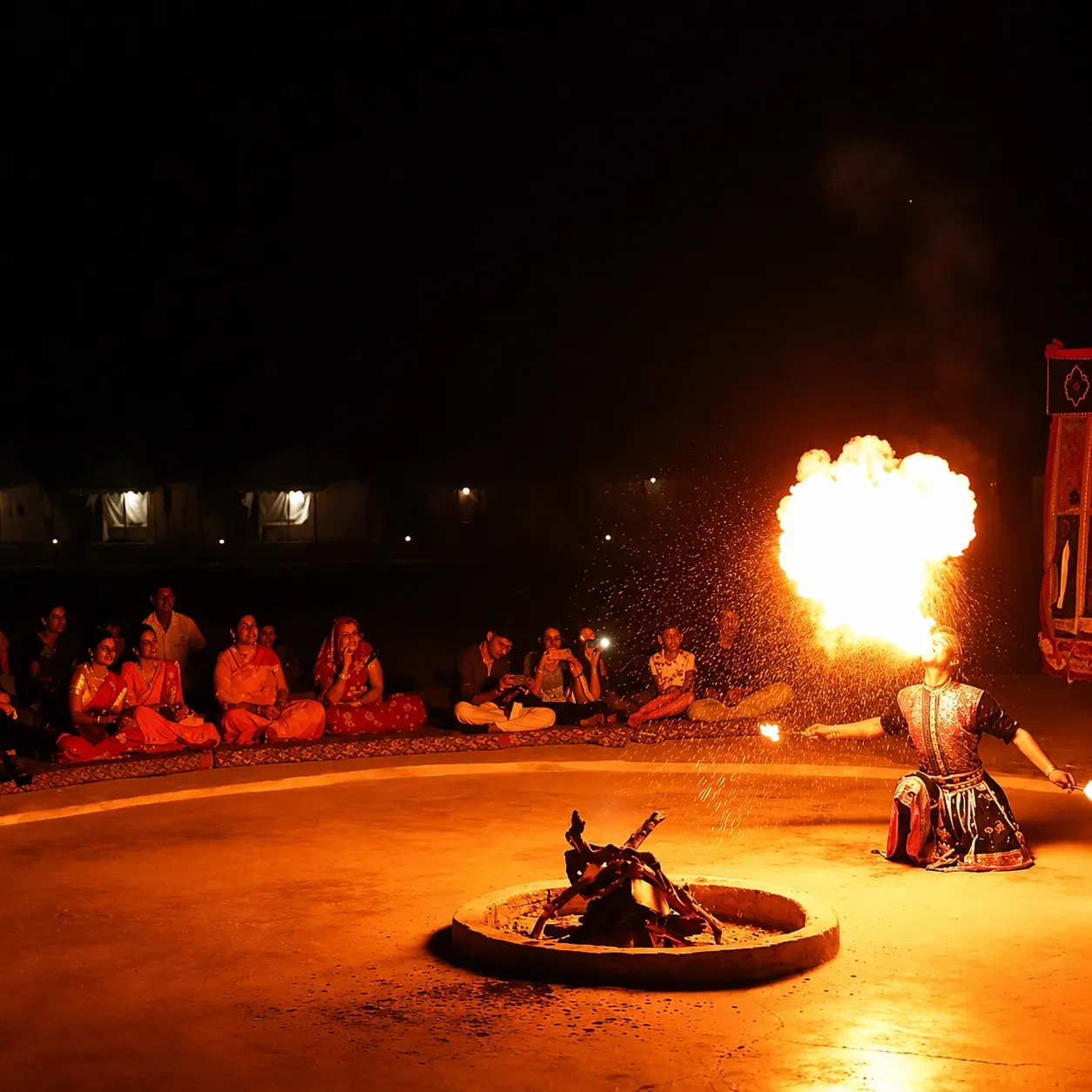 Bonfire & Cultural Show experience in Jaisalmer Thar Desert